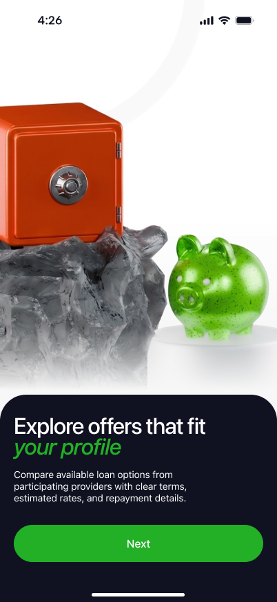 UTF Cash Advance Loans — the welcome screen